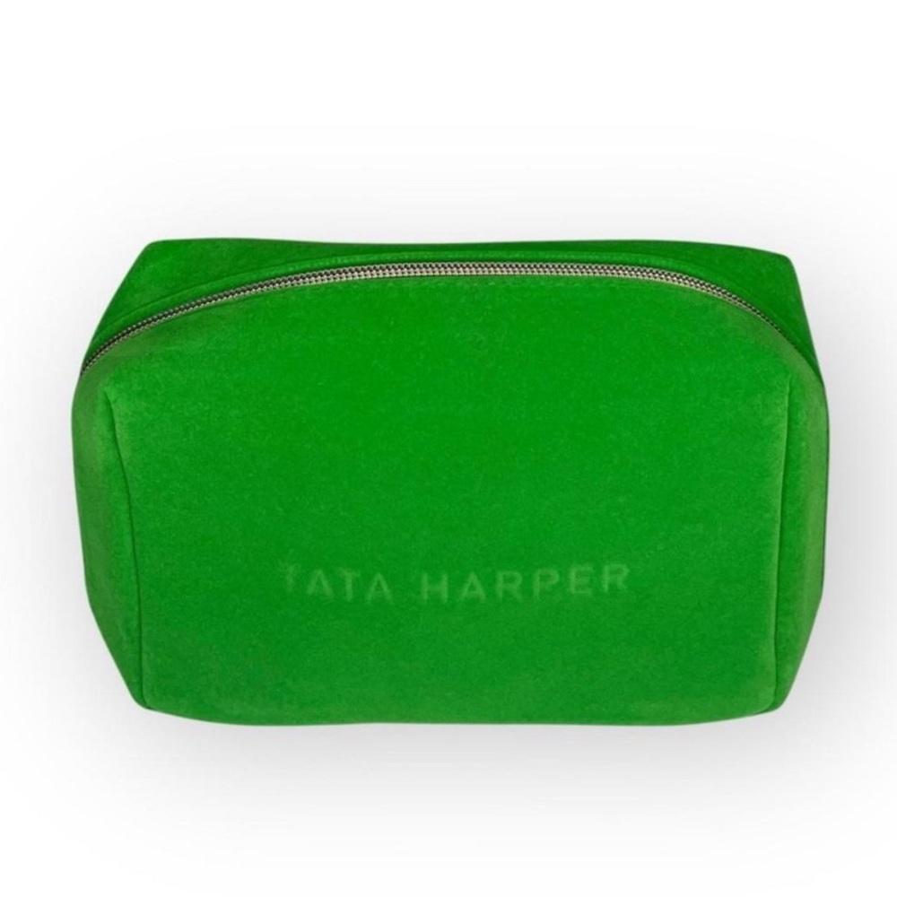 Tata Harper Bright Green Travel Pouch